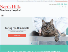 Tablet Screenshot of northhillsvh.com